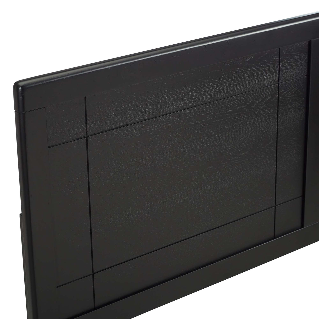 Arlo Paneled King Headboard, Black