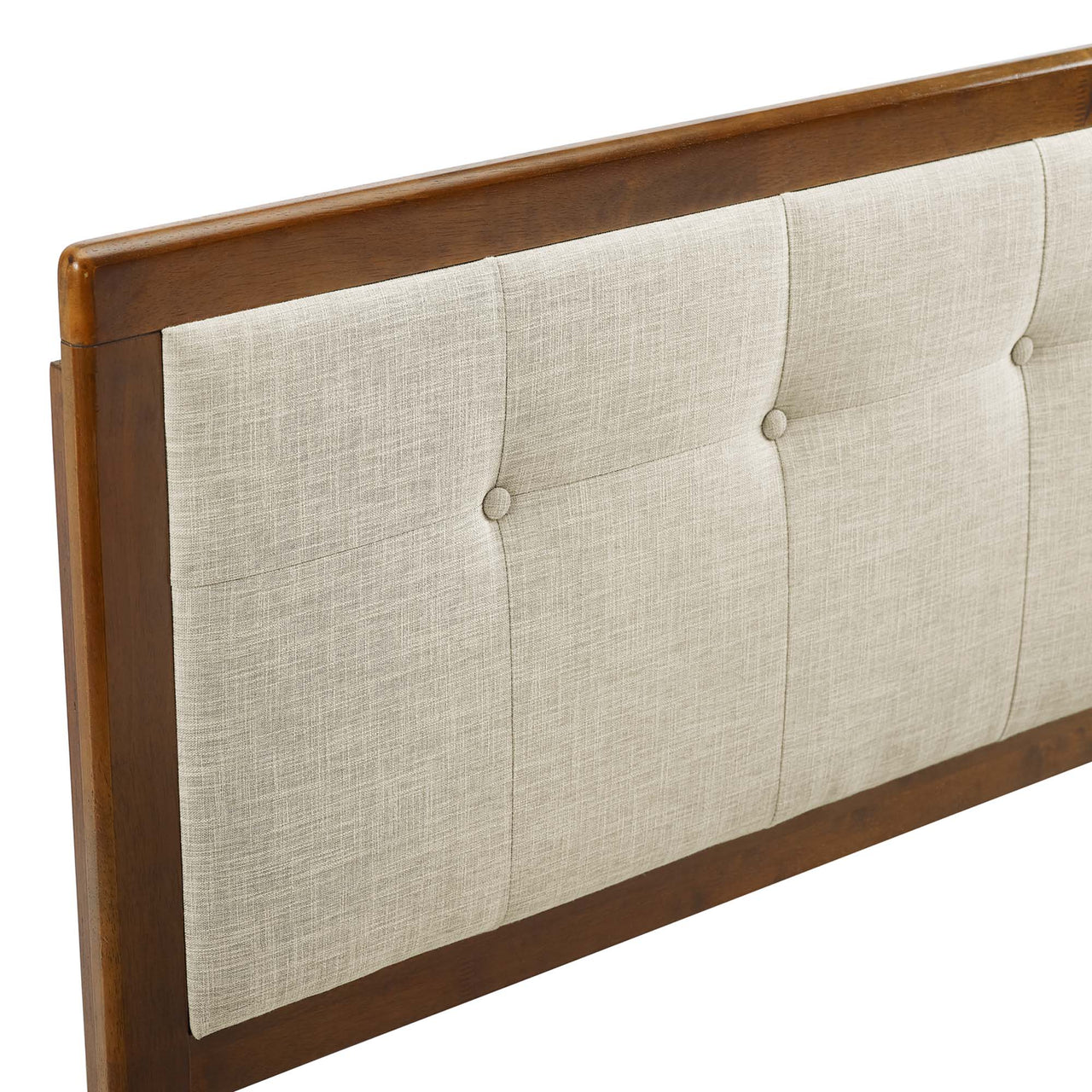 Neutral Blends Upholstered Full Headboard, Brown & Beige