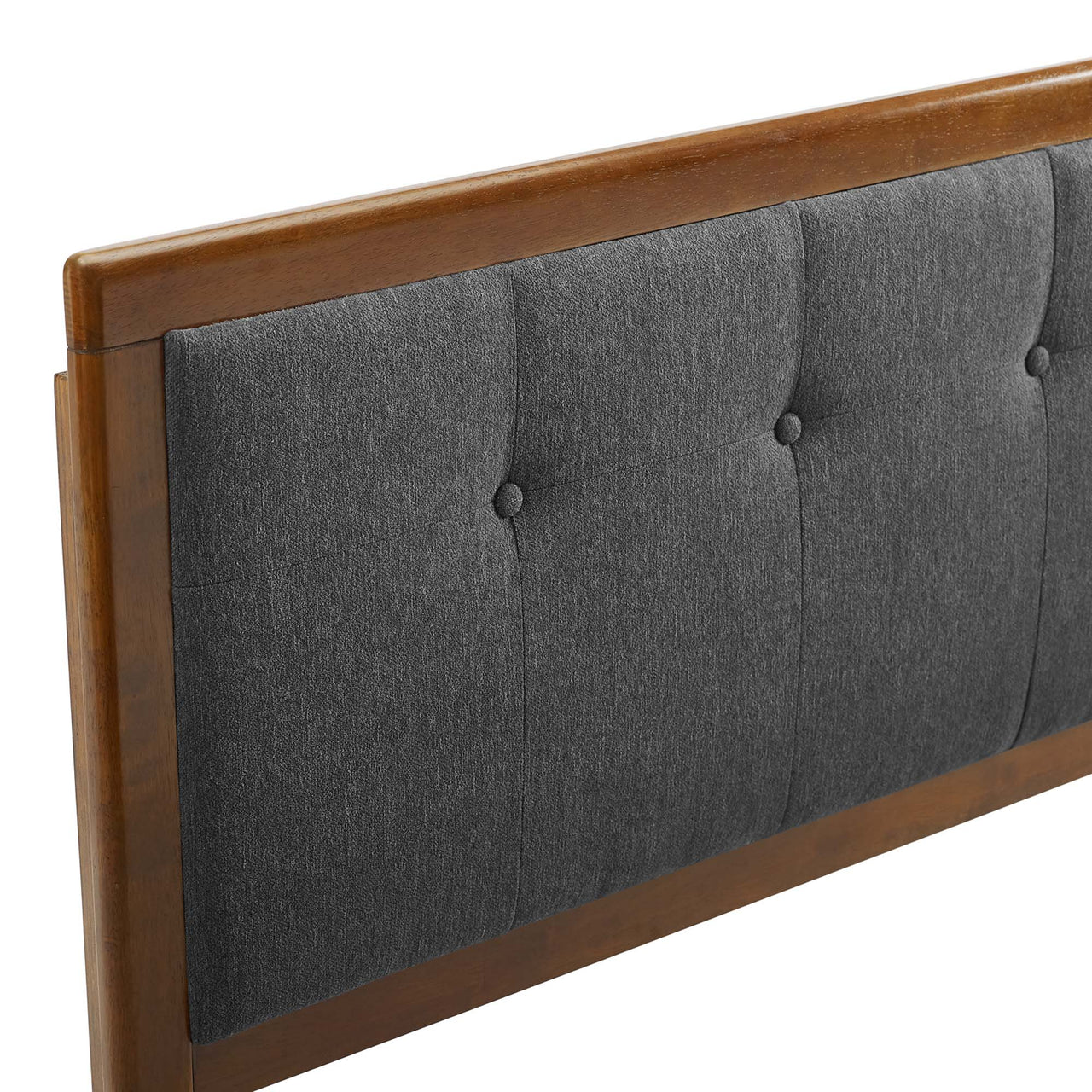 Neutral Blends Upholstered Full Headboard, Brown & Charcoal
