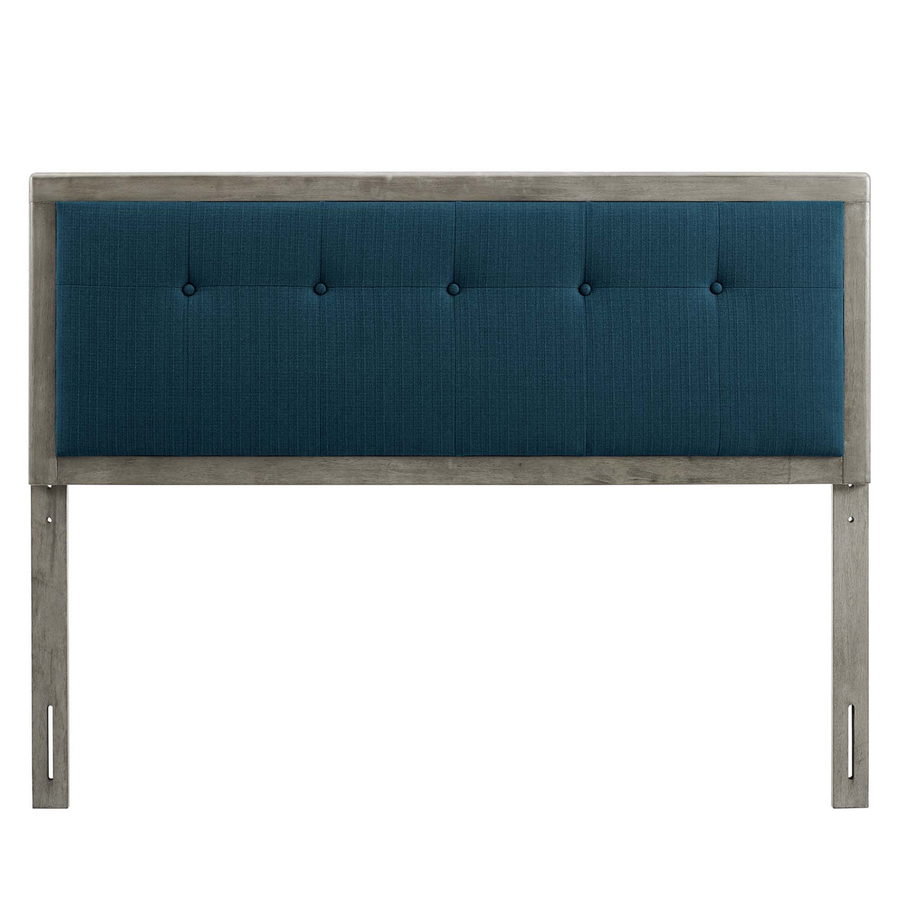Neutral Blends Upholstered King Headboard, Gray & Azure