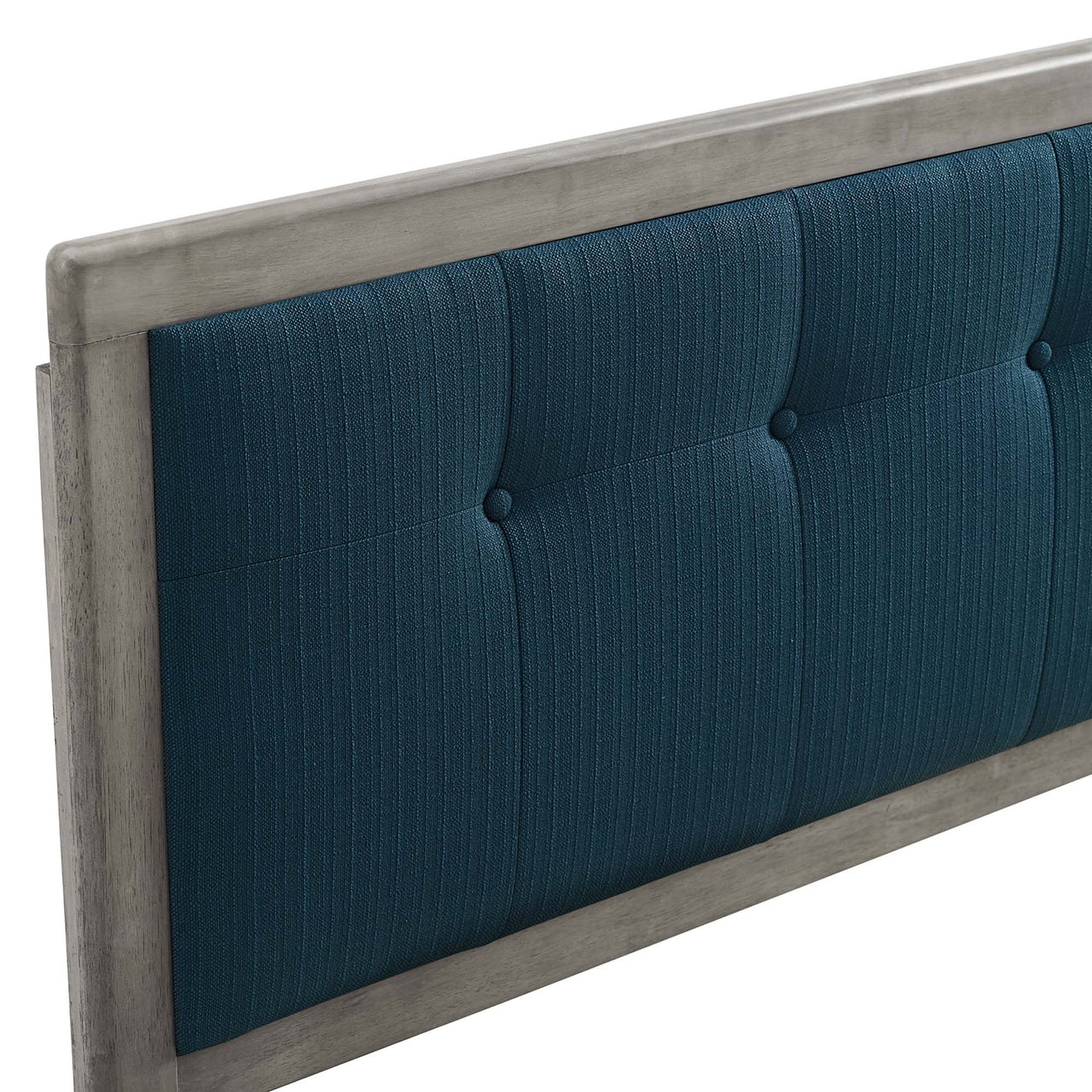 Neutral Blends Upholstered King Headboard, Gray & Azure
