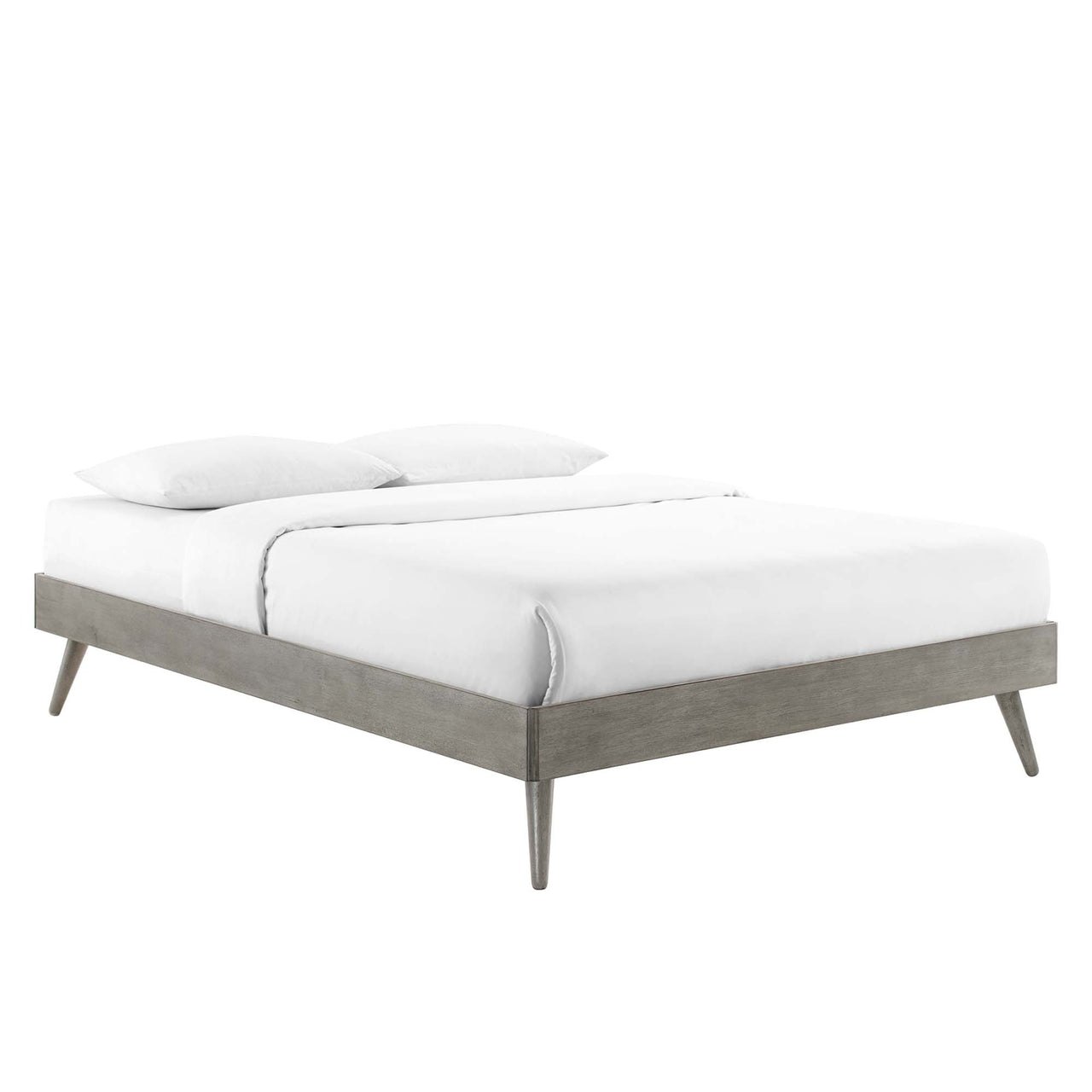 Watchtower Twin Platform Bed Frame, Gray