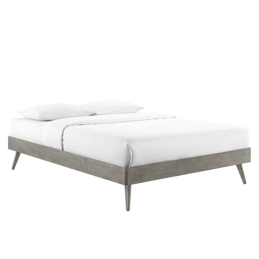 Watchtower Twin Platform Bed Frame, Gray