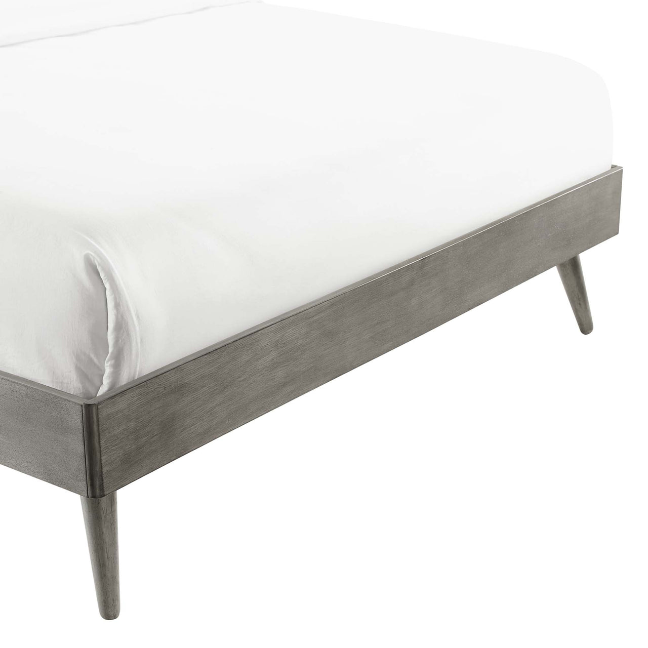 Watchtower Twin Platform Bed Frame, Gray