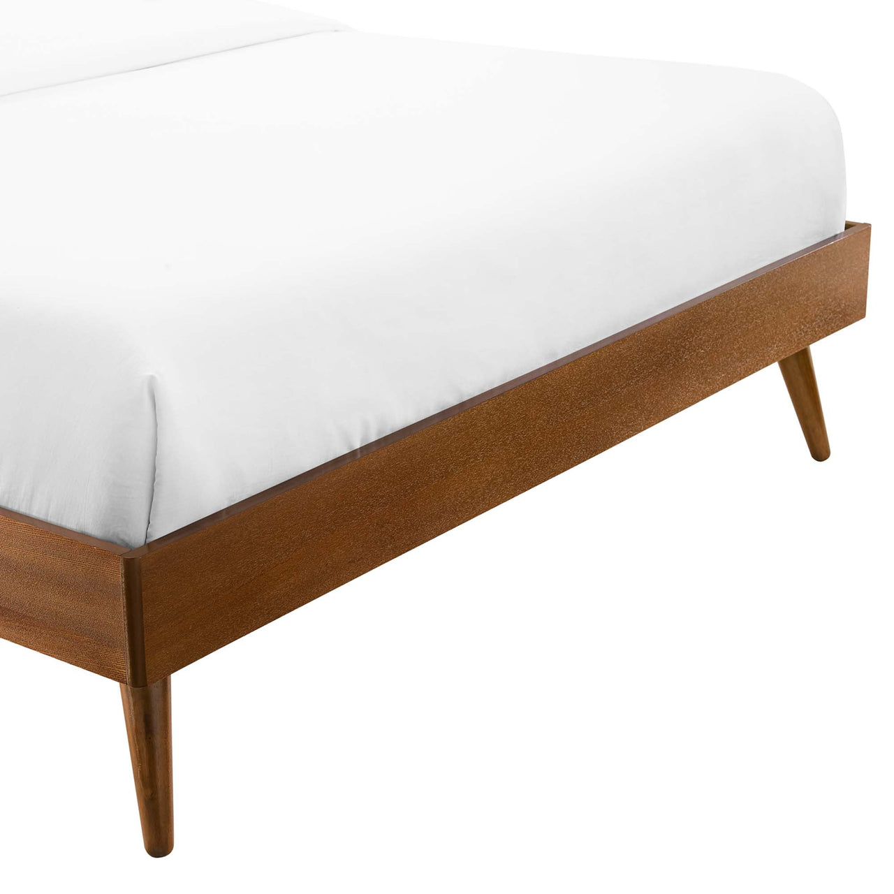Watchtower Twin Platform Bed Frame, Walnut