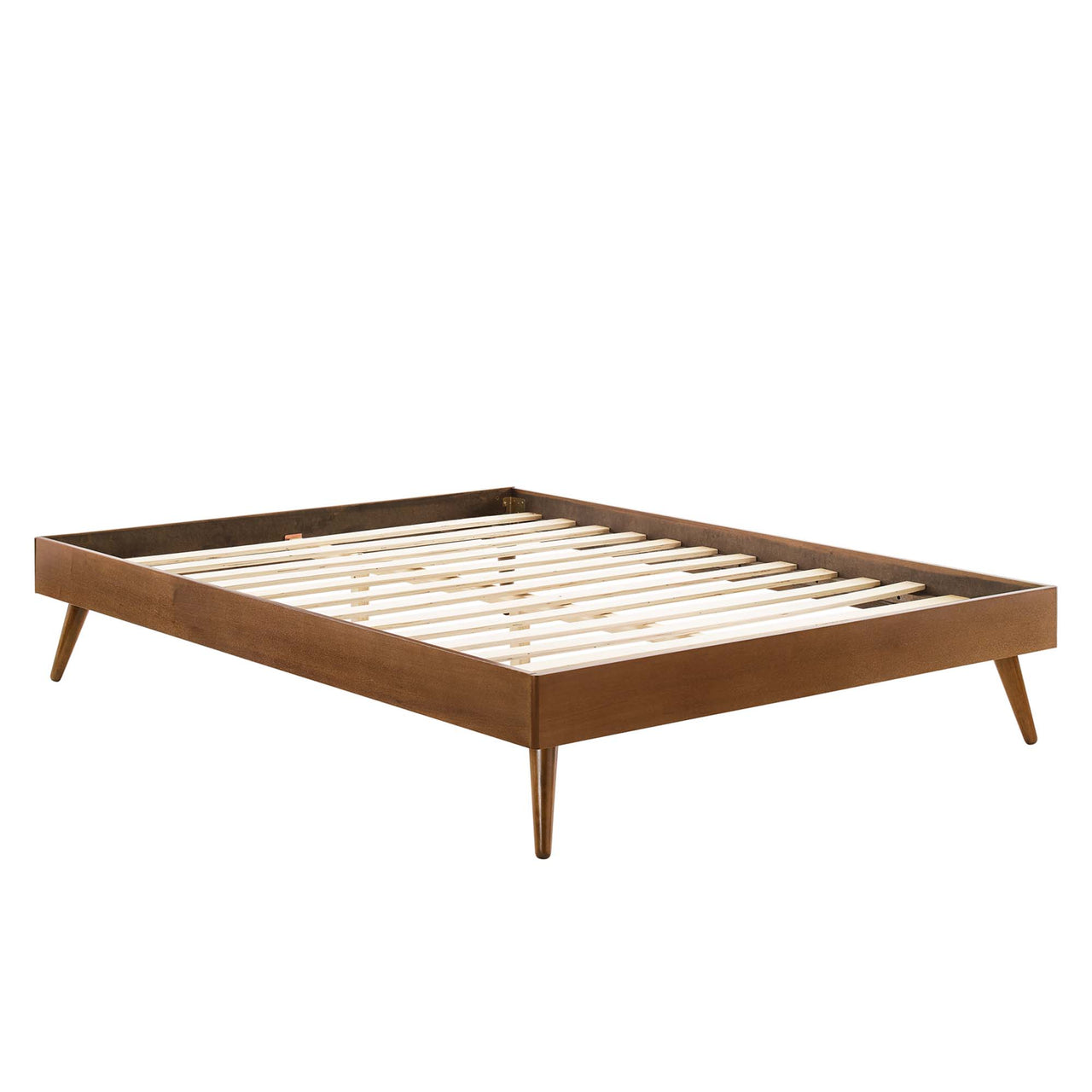 Watchtower Full Platform Bed Frame, Walnut