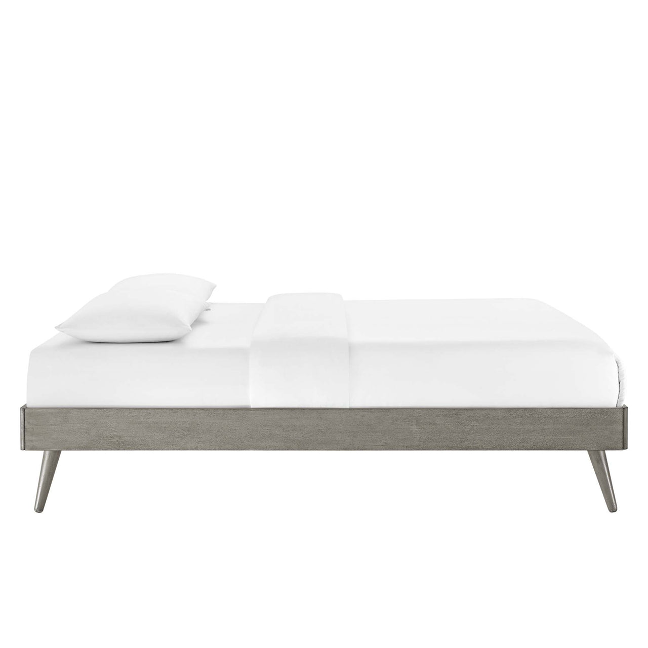 Watchtower King Platform Bed Frame, Gray