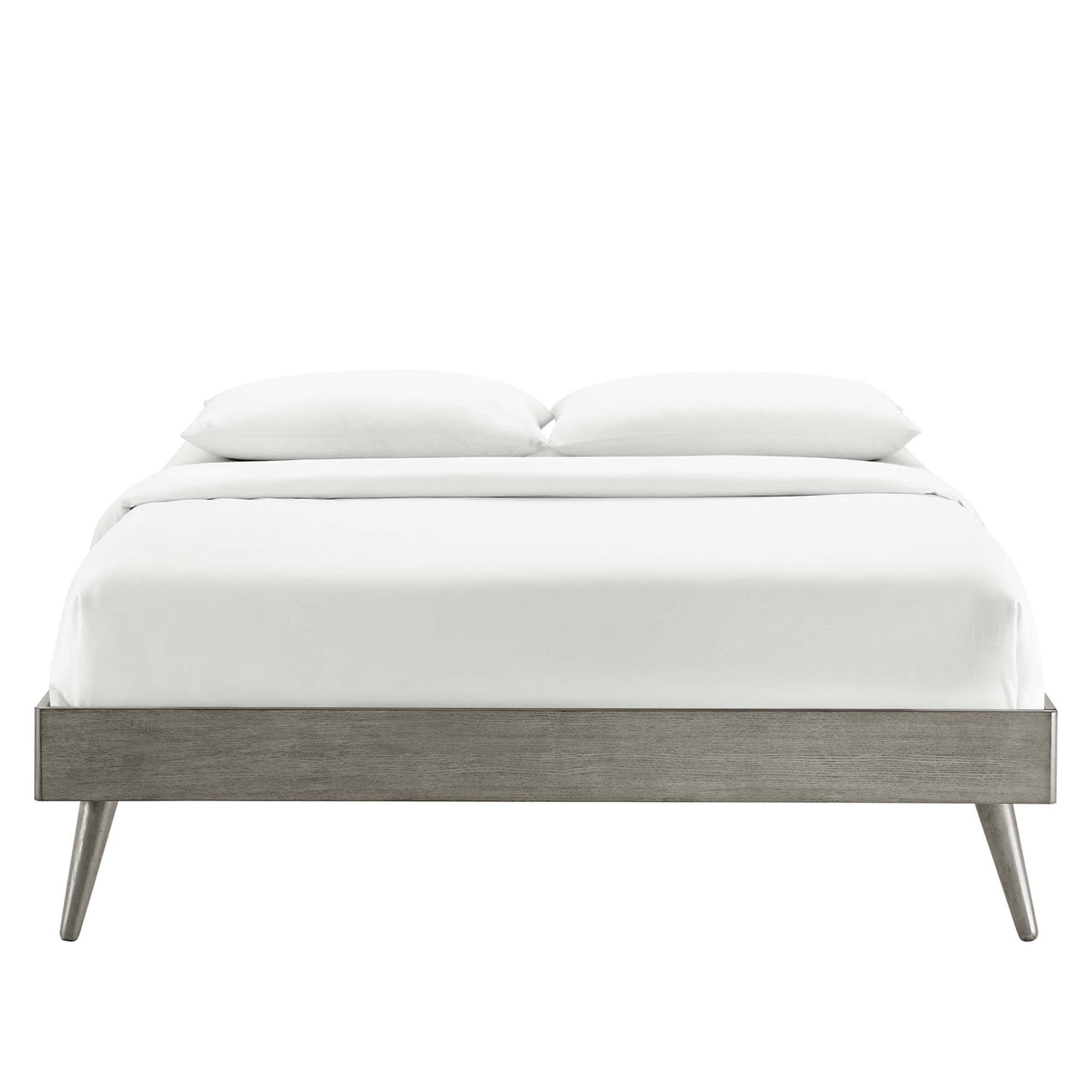 Watchtower King Platform Bed Frame, Gray