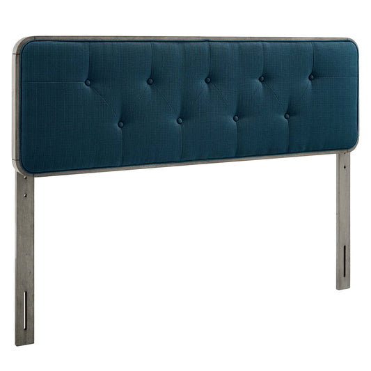 Starstruck Upholstered Twin Headboard, Gray & Azure