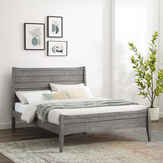 Gina King Platform Bed, Gray