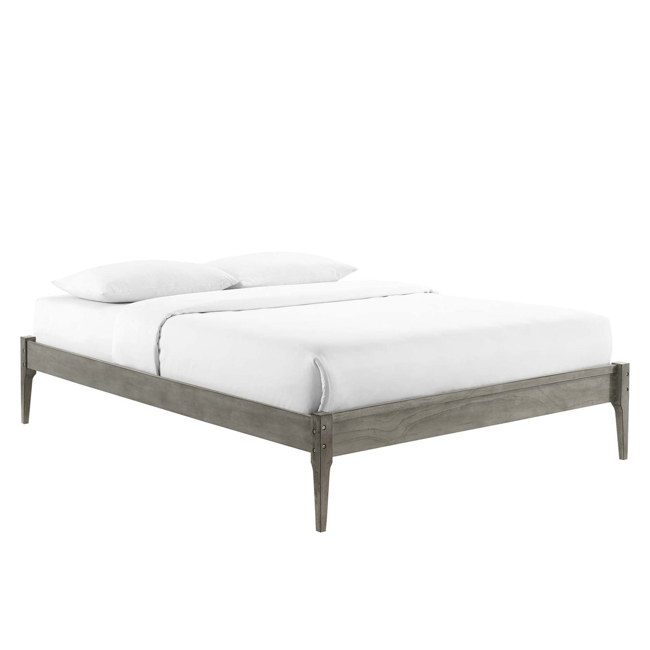 Summer Twin Platform Bed Frame, Gray