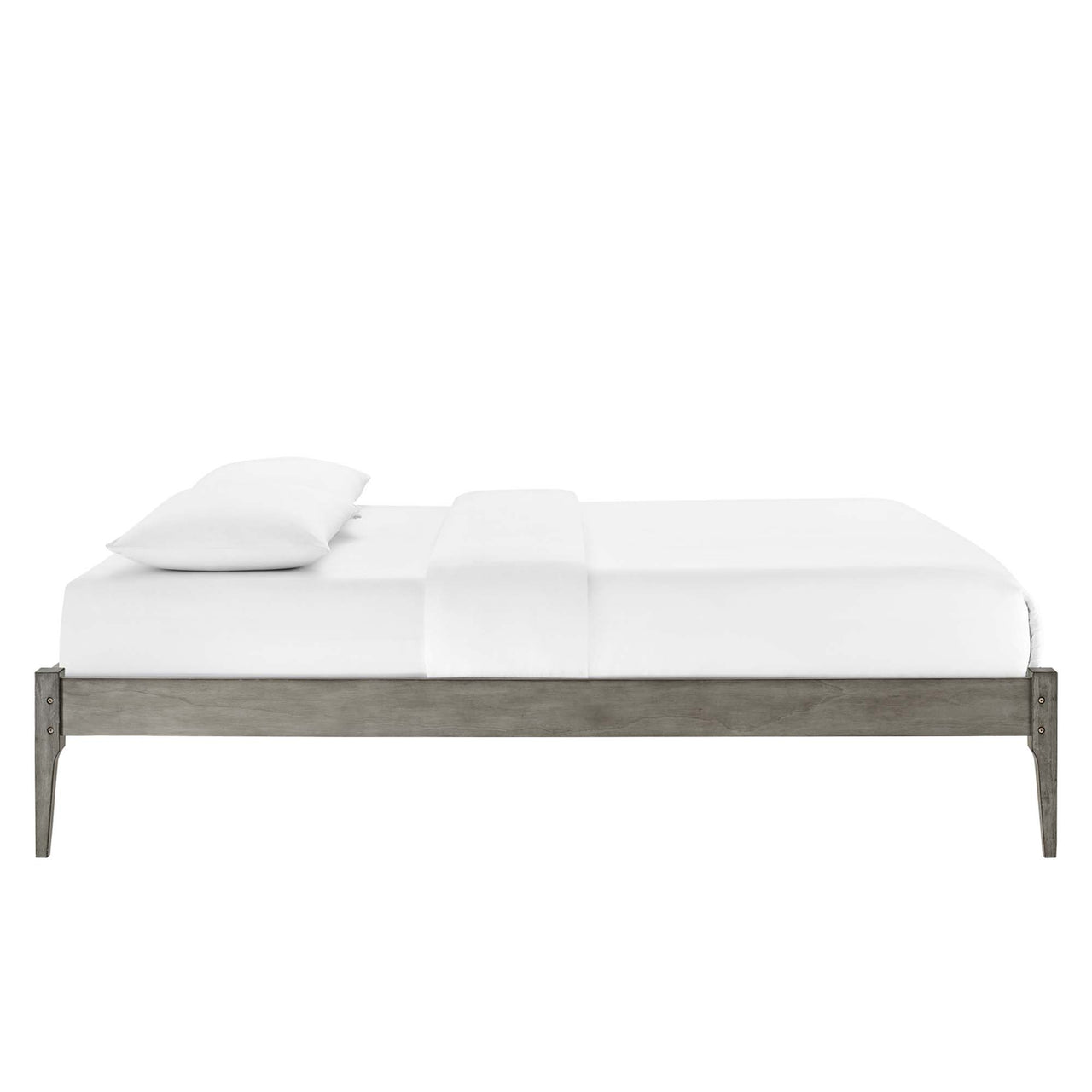 Summer Twin Platform Bed Frame, Gray