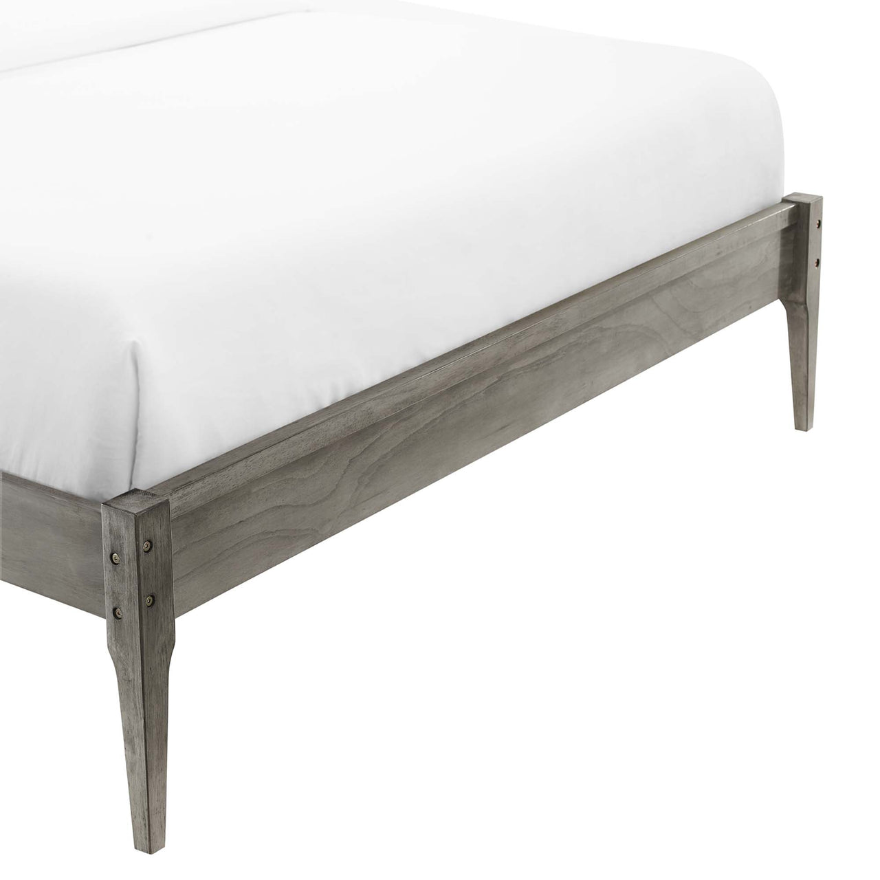 Summer Twin Platform Bed Frame, Gray