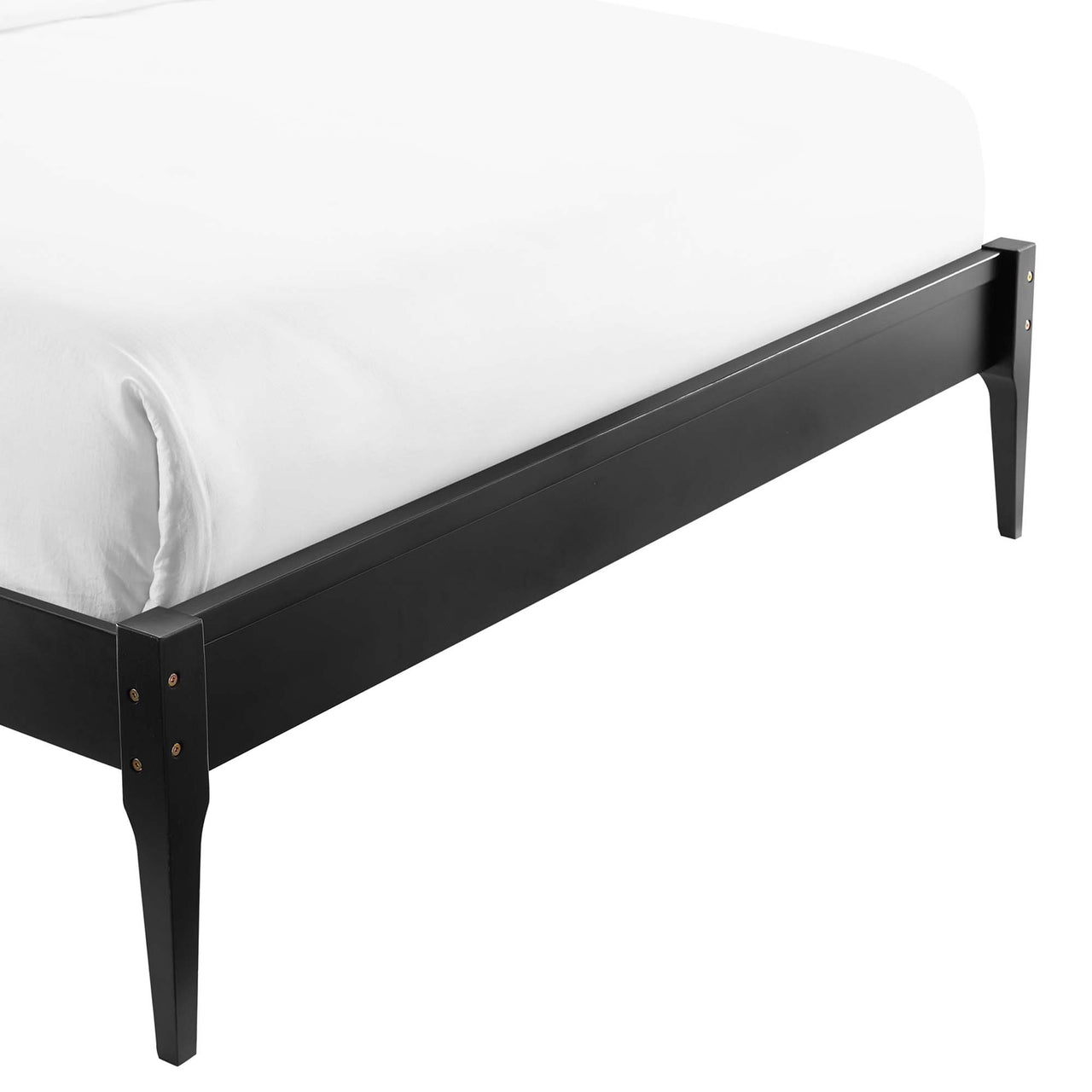Summer Queen Platform Bed Frame, Black