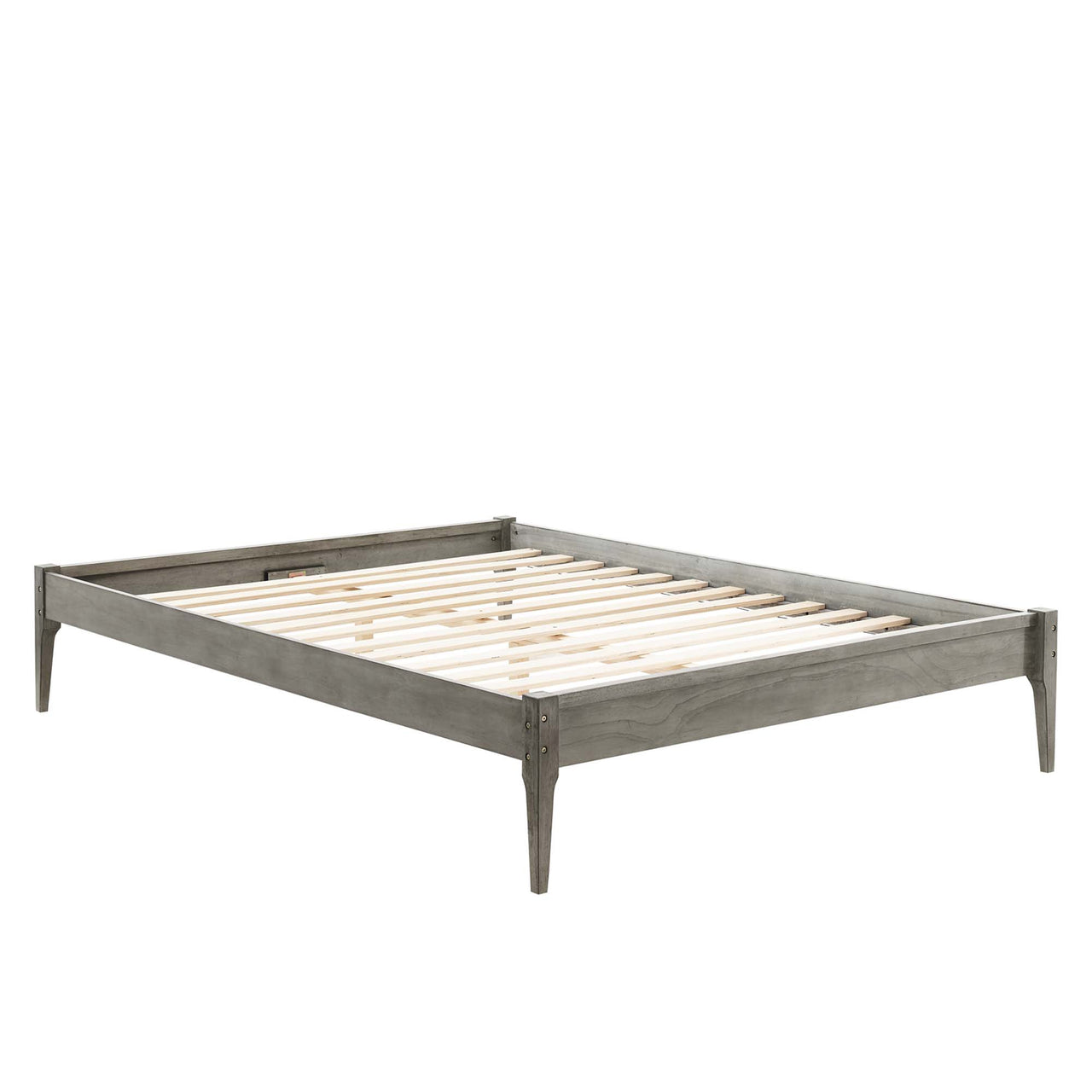 Summer Queen Platform Bed Frame, Gray