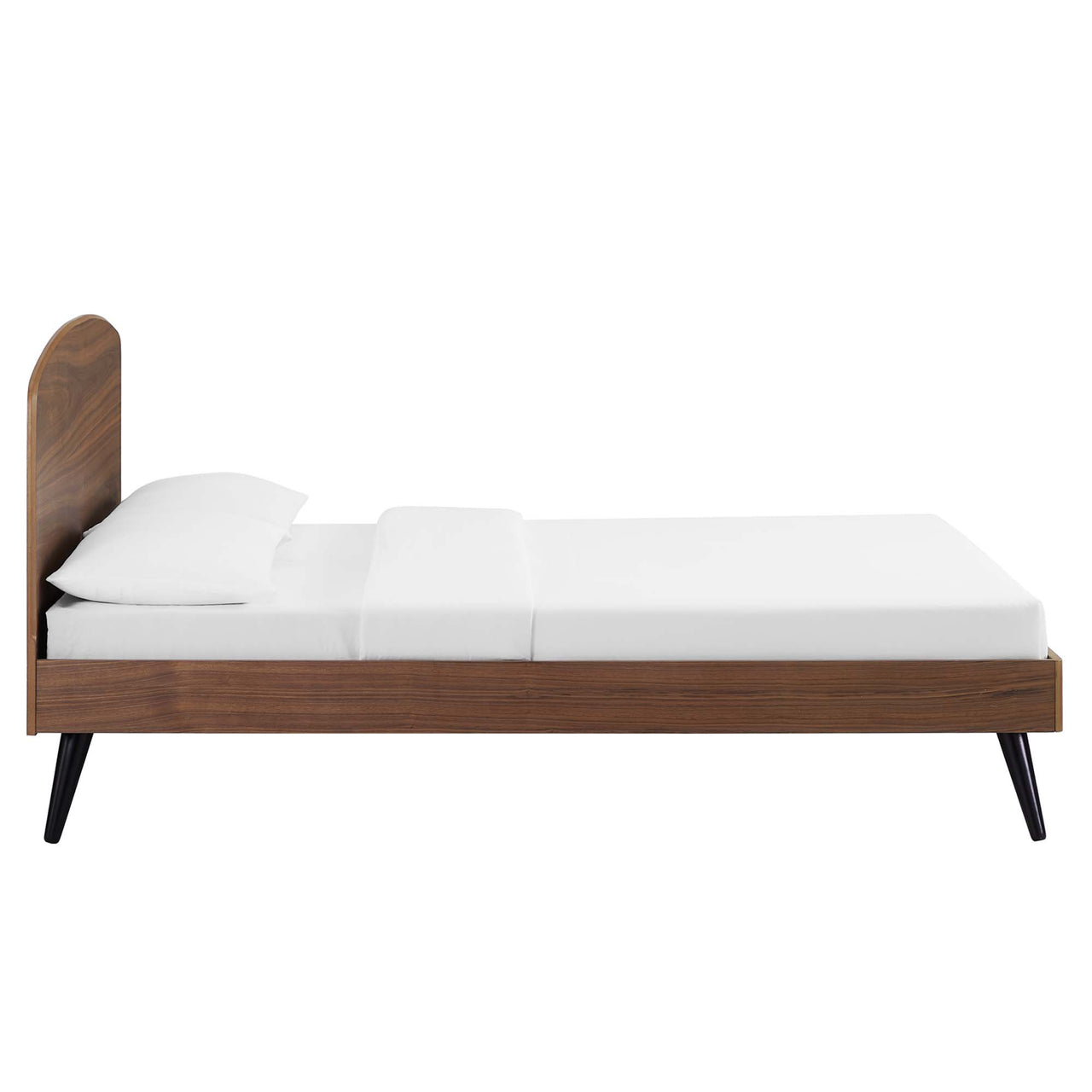 Dannon King Platform Bed, Walnut