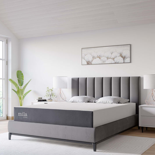 10" Memory Foam Queen Mattress, MILM10, White