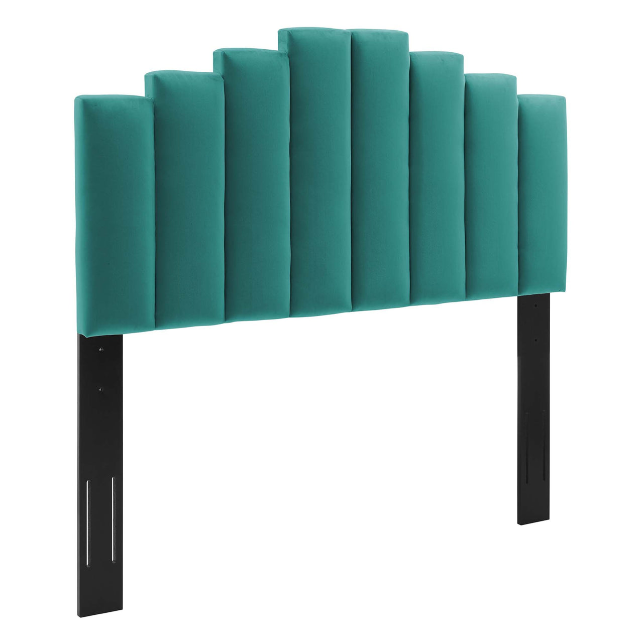 Vellara Upholstered Velvet Full | Queen Headboard, Teal