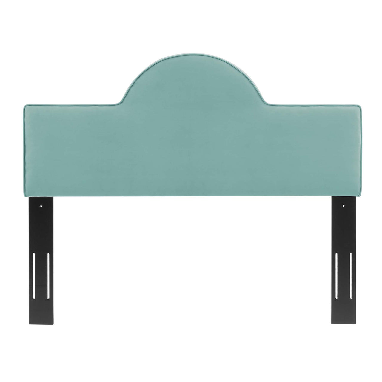 Solene Upholstered Velvet Twin Headboard, Mint