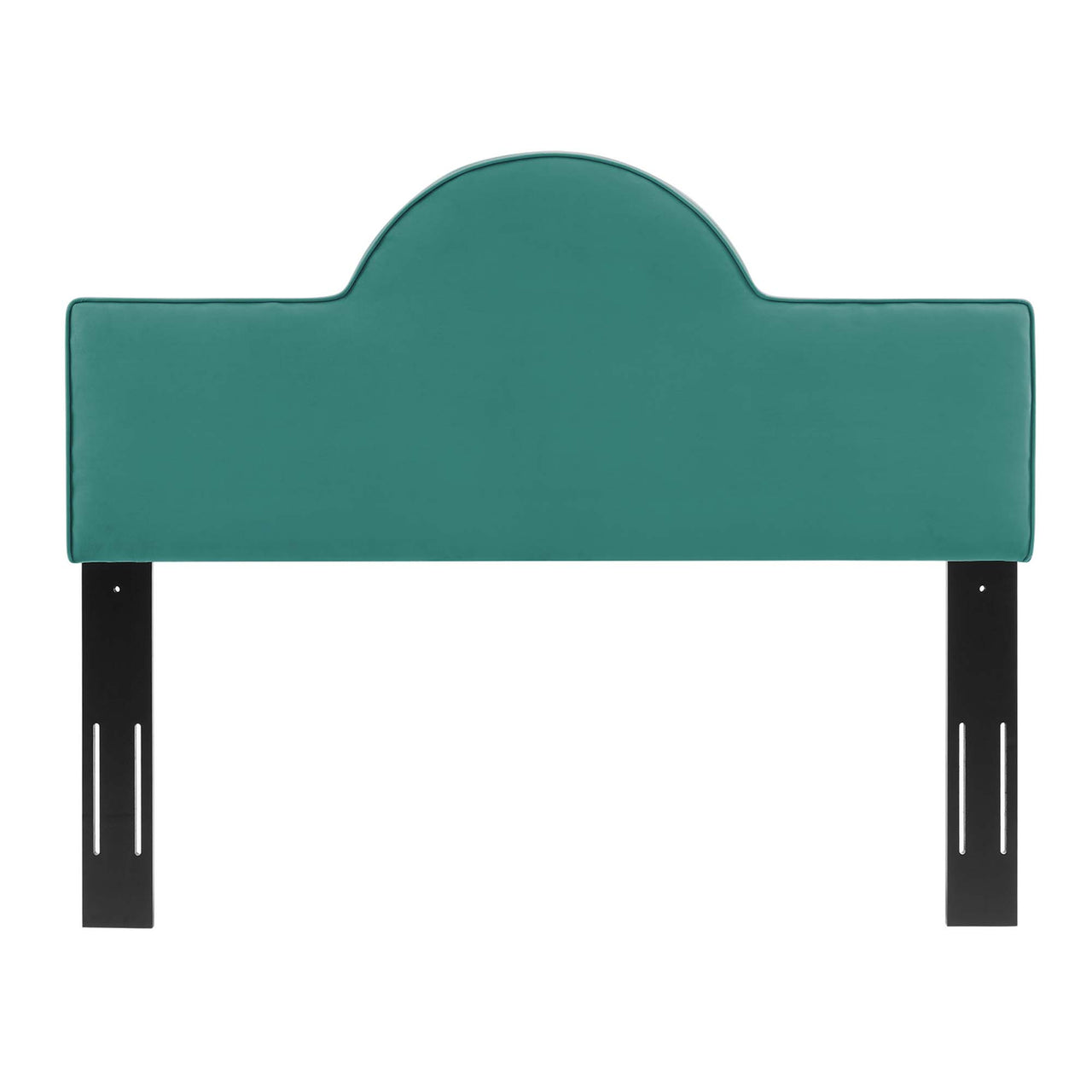 Solene Upholstered Velvet Twin Headboard, Teal