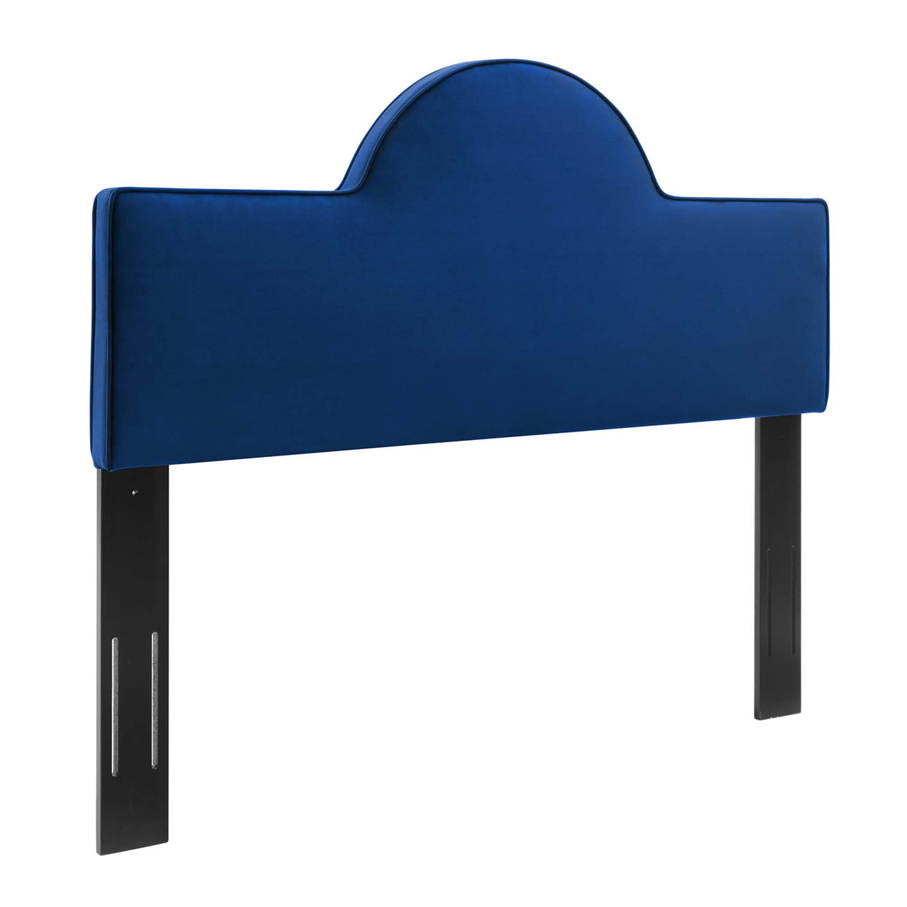 Solene Upholstered Velvet King | California King Headboard, Navy