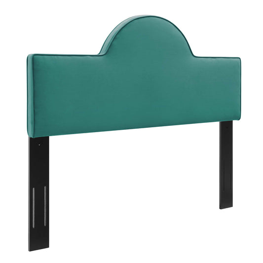 Solene Upholstered Velvet King | California King Headboard, Teal