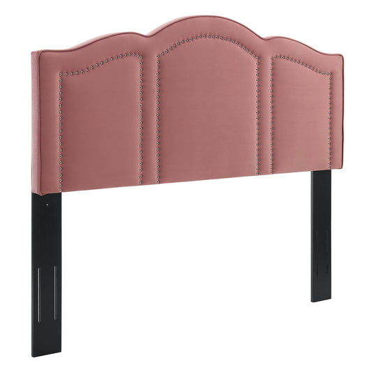 Celiora Velvet King | California King Headboard, Dusty Rose