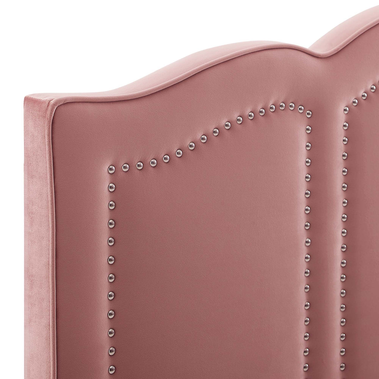 Celiora Velvet King | California King Headboard, Dusty Rose