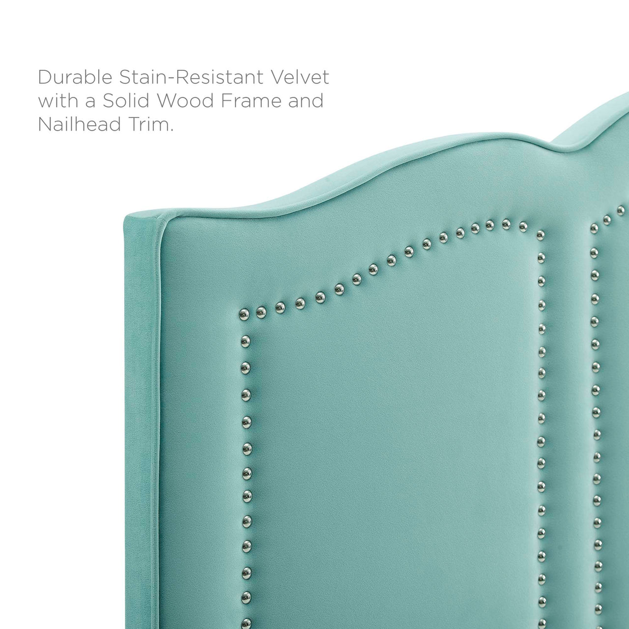 Celiora Velvet King | California King Headboard, Mint