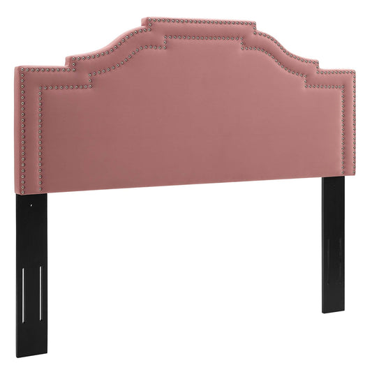Sevoria Velvet King | California King Headboard, Dusty Rose