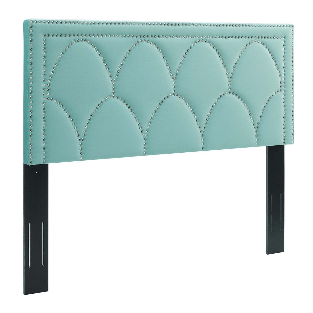 Amphitrite Upholstered Velvet King | California King Headboard, Mint