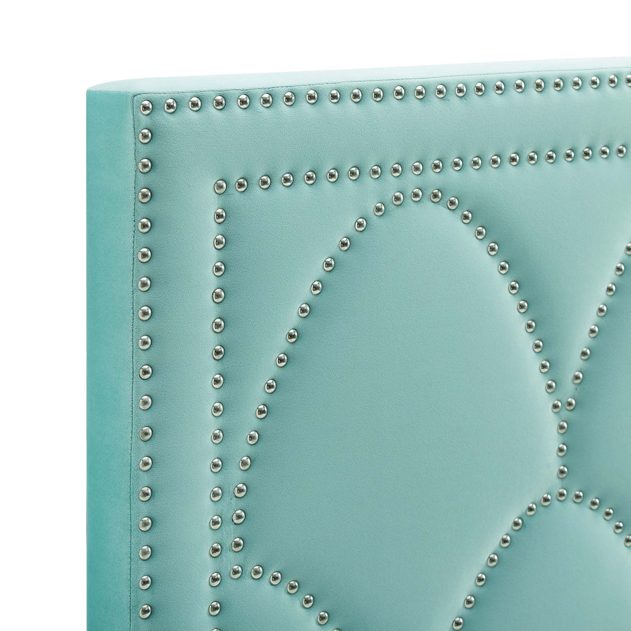 Amphitrite Upholstered Velvet King | California King Headboard, Mint