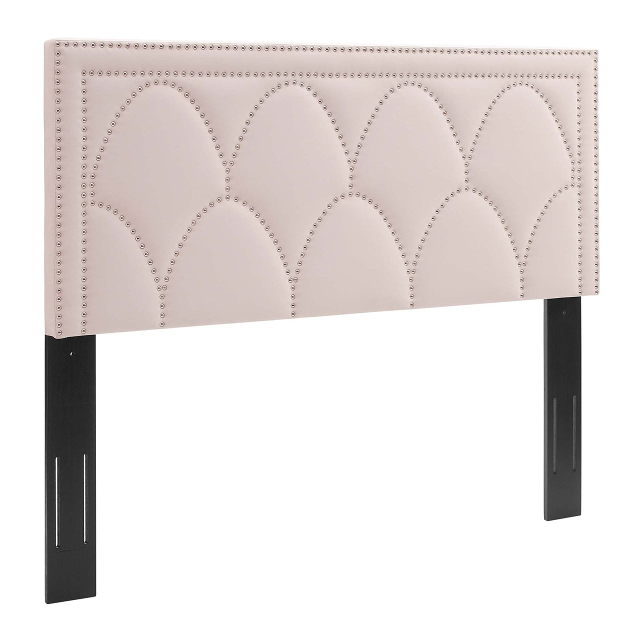 Amphitrite Upholstered Velvet King | California King Headboard, Pink