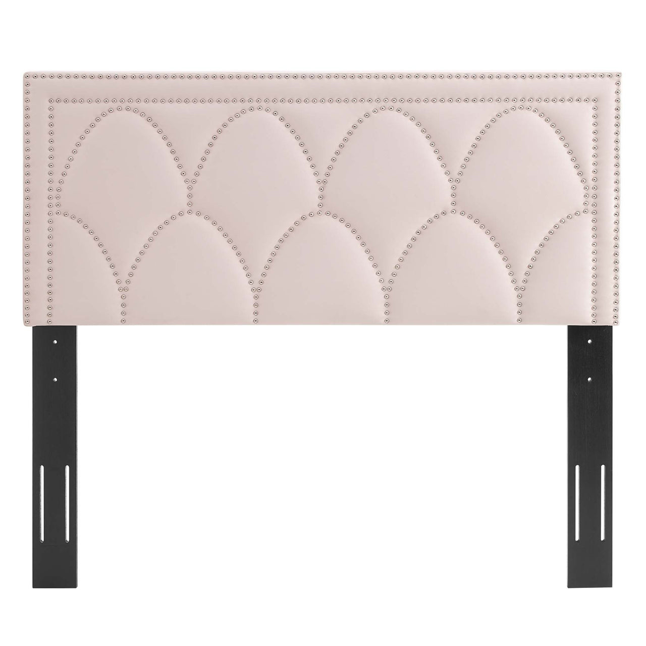 Amphitrite Upholstered Velvet King | California King Headboard, Pink