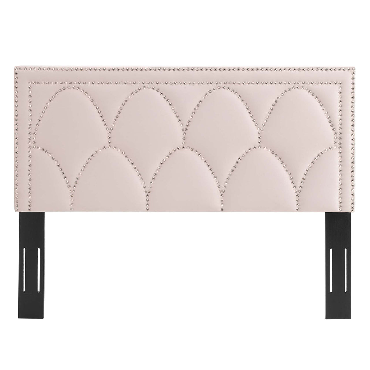 Amphitrite Upholstered Velvet King | California King Headboard, Pink