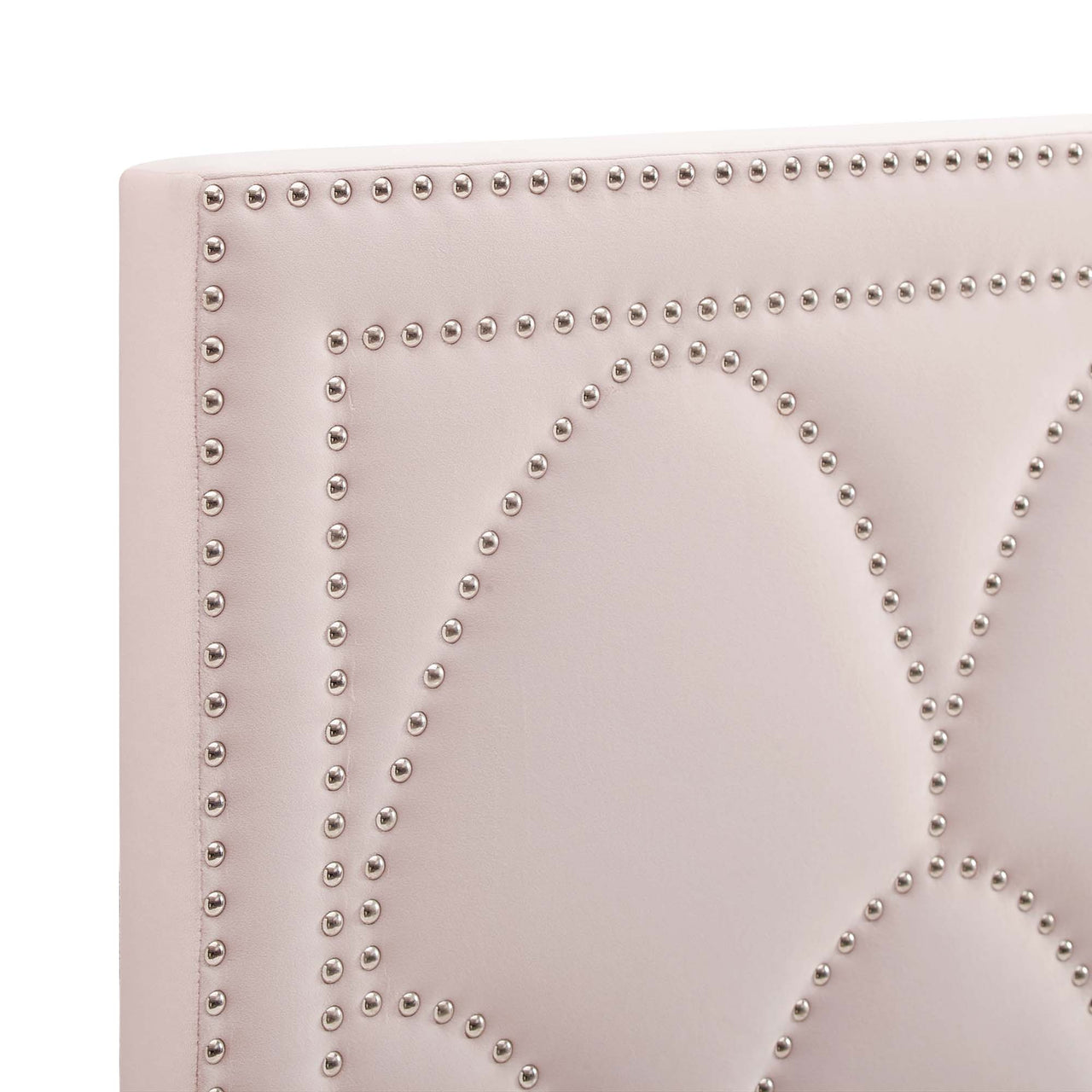 Amphitrite Upholstered Velvet King | California King Headboard, Pink