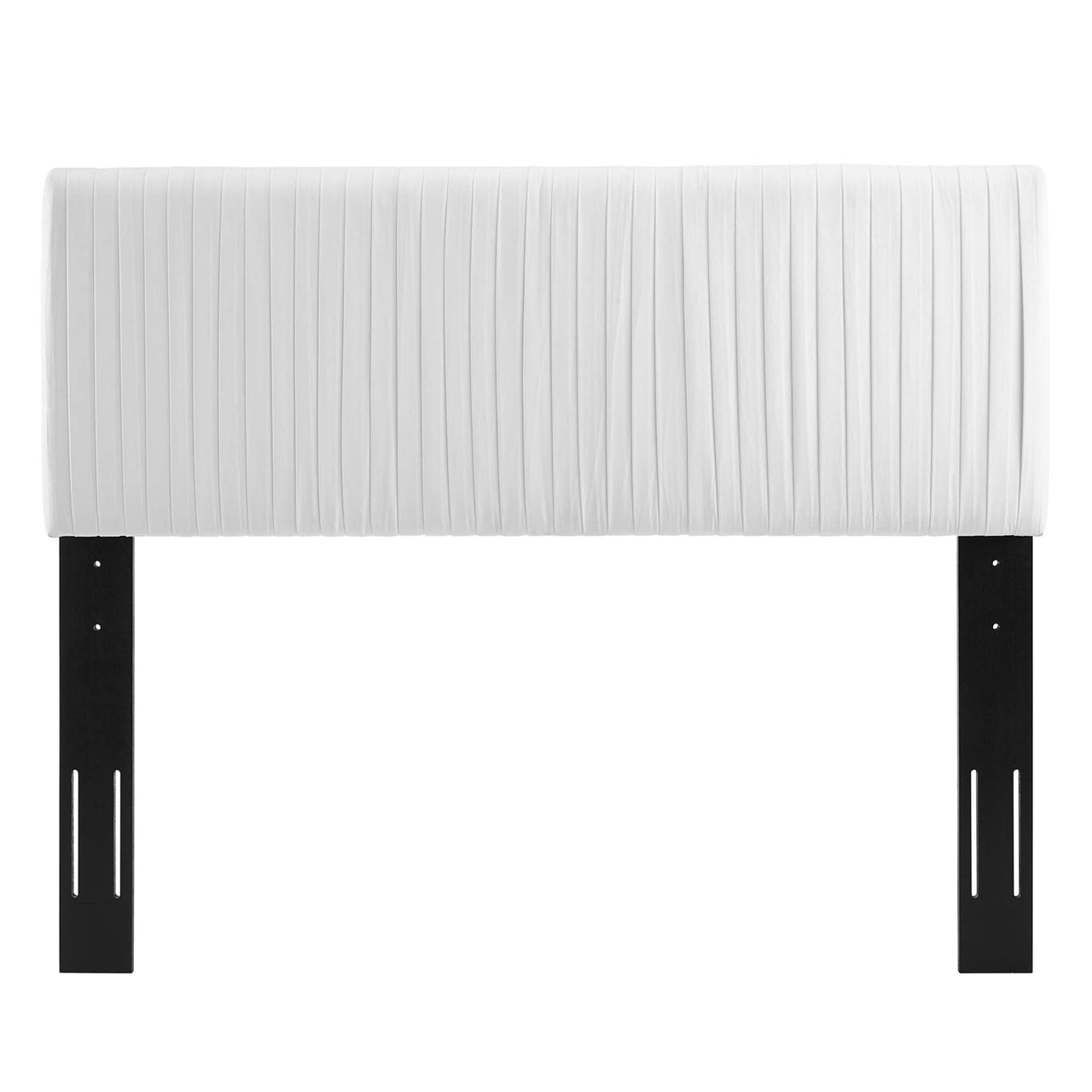 Arvelle Velvet Full | Queen Headboard, White