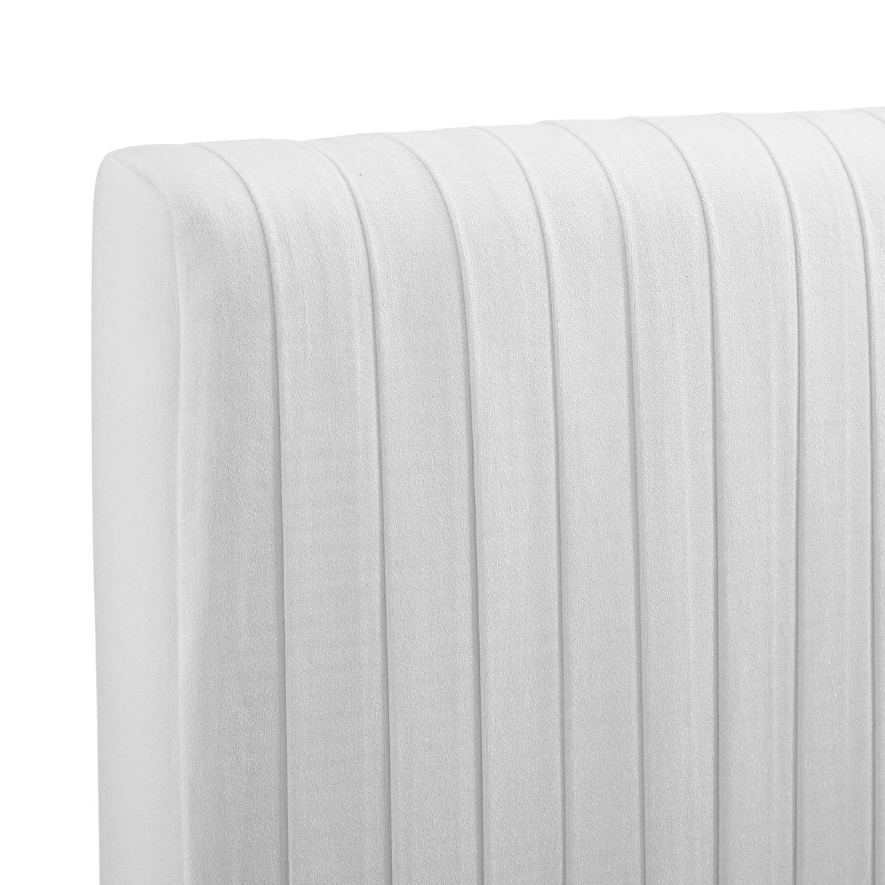 Arvelle Velvet Full | Queen Headboard, White