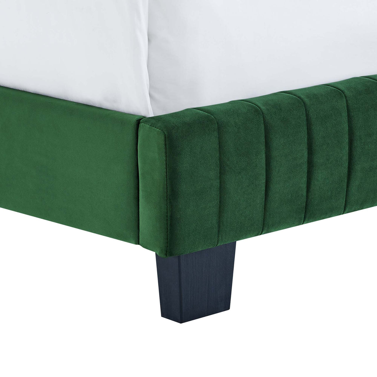 Heavenly Velvet King Bed, Emerald