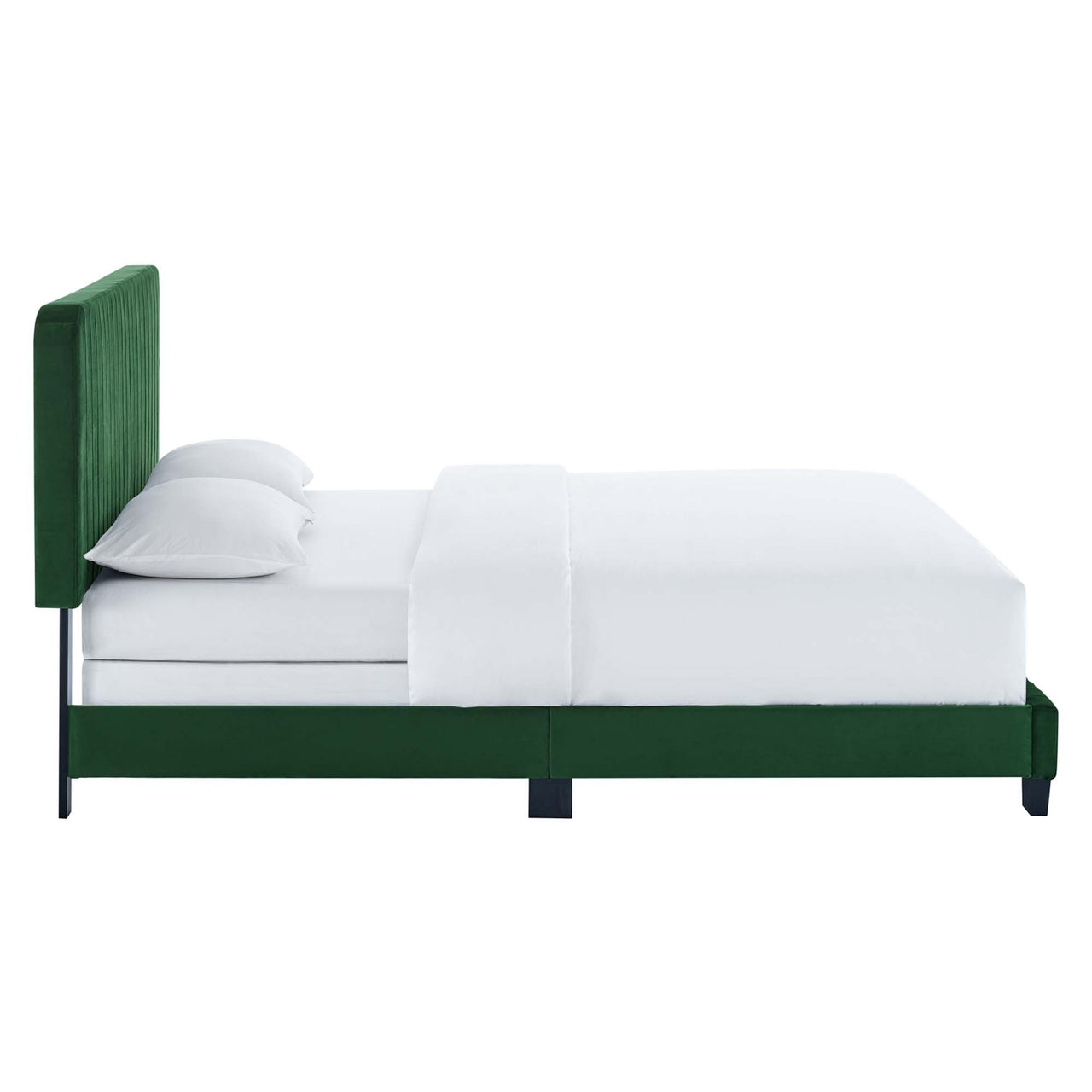 Heavenly Velvet King Bed, Emerald