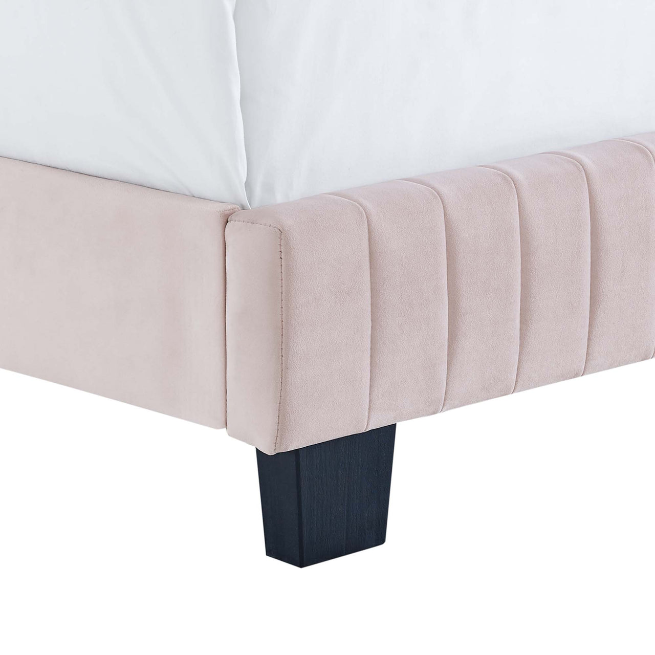 Heavenly Velvet Twin Bed, Pink