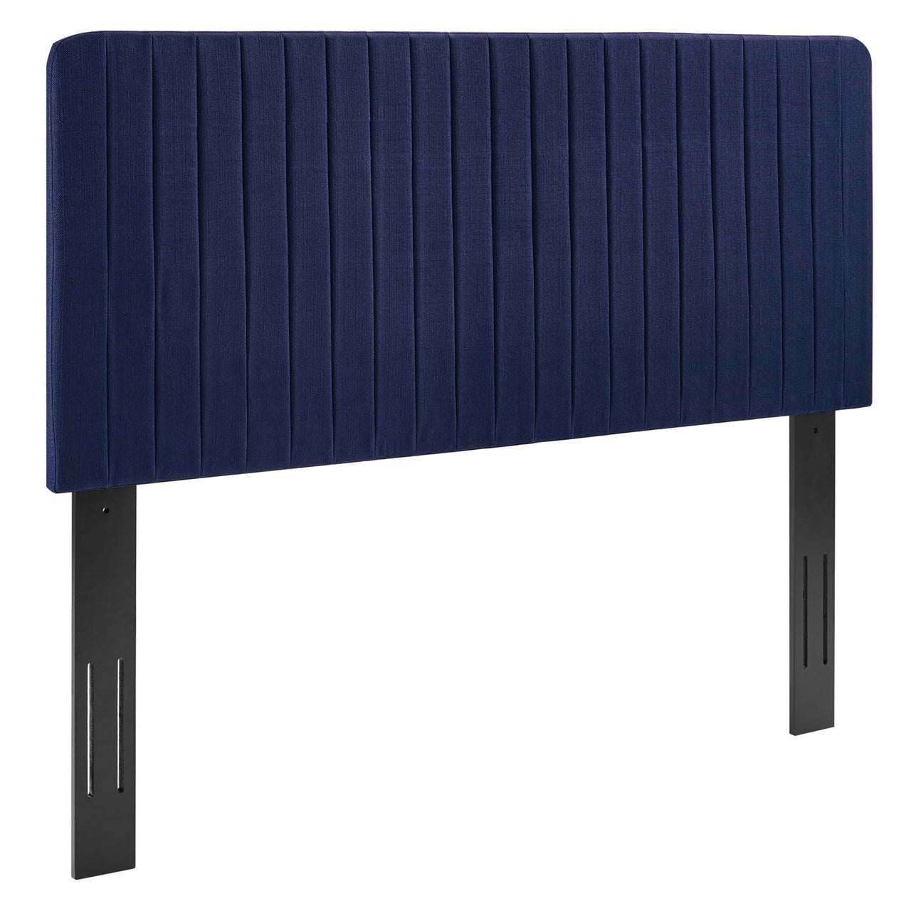 Emara Upholstered Fabric Twin Headboard, Royal Blue