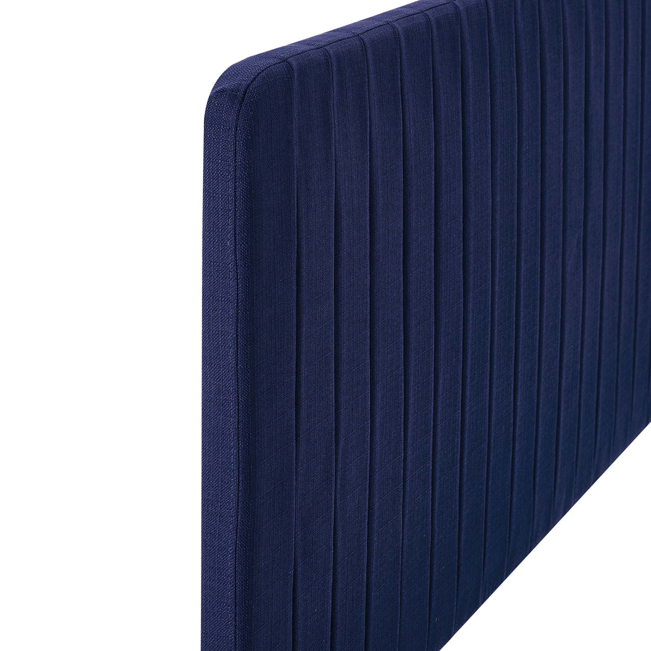 Emara Upholstered Fabric Twin Headboard, Royal Blue