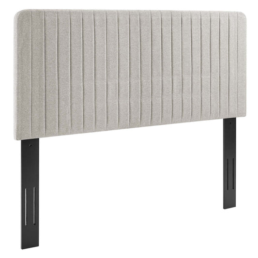 Emara Upholstered Fabric Full | Queen Headboard, Oatmeal