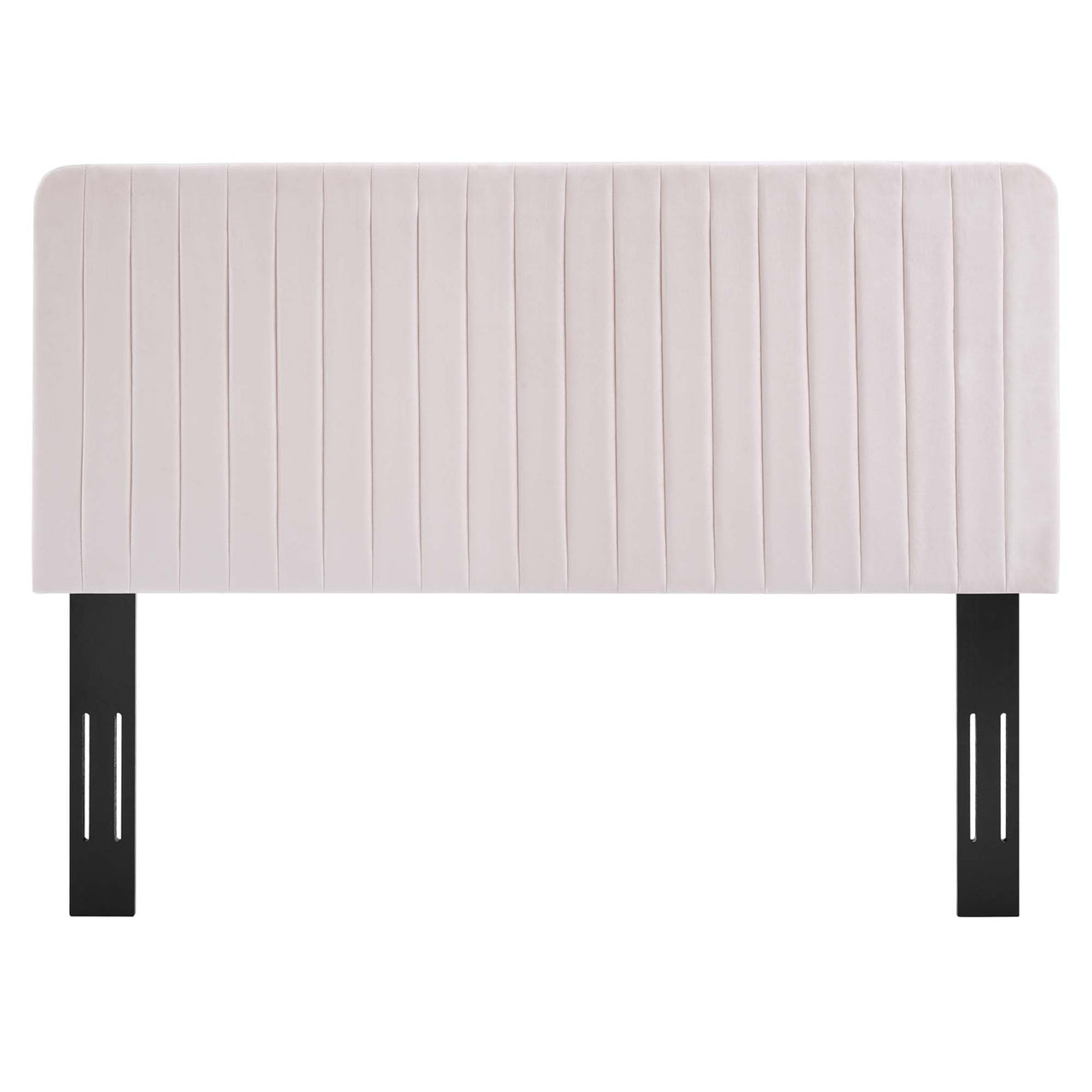 Emara Upholstered Velvet King | California King Headboard, Pink