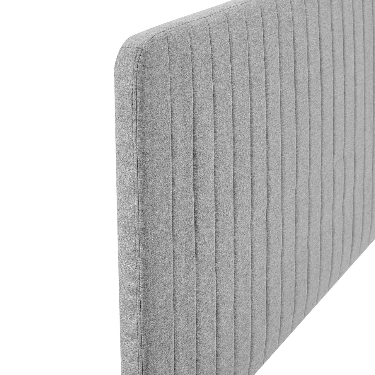 Emara Upholstered Fabric King | California King Headboard, Light Gray