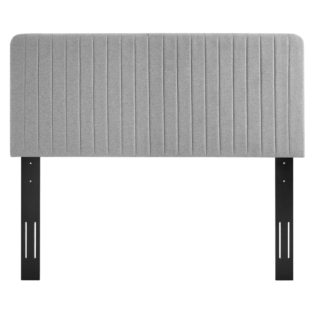 Emara Upholstered Fabric King | California King Headboard, Light Gray