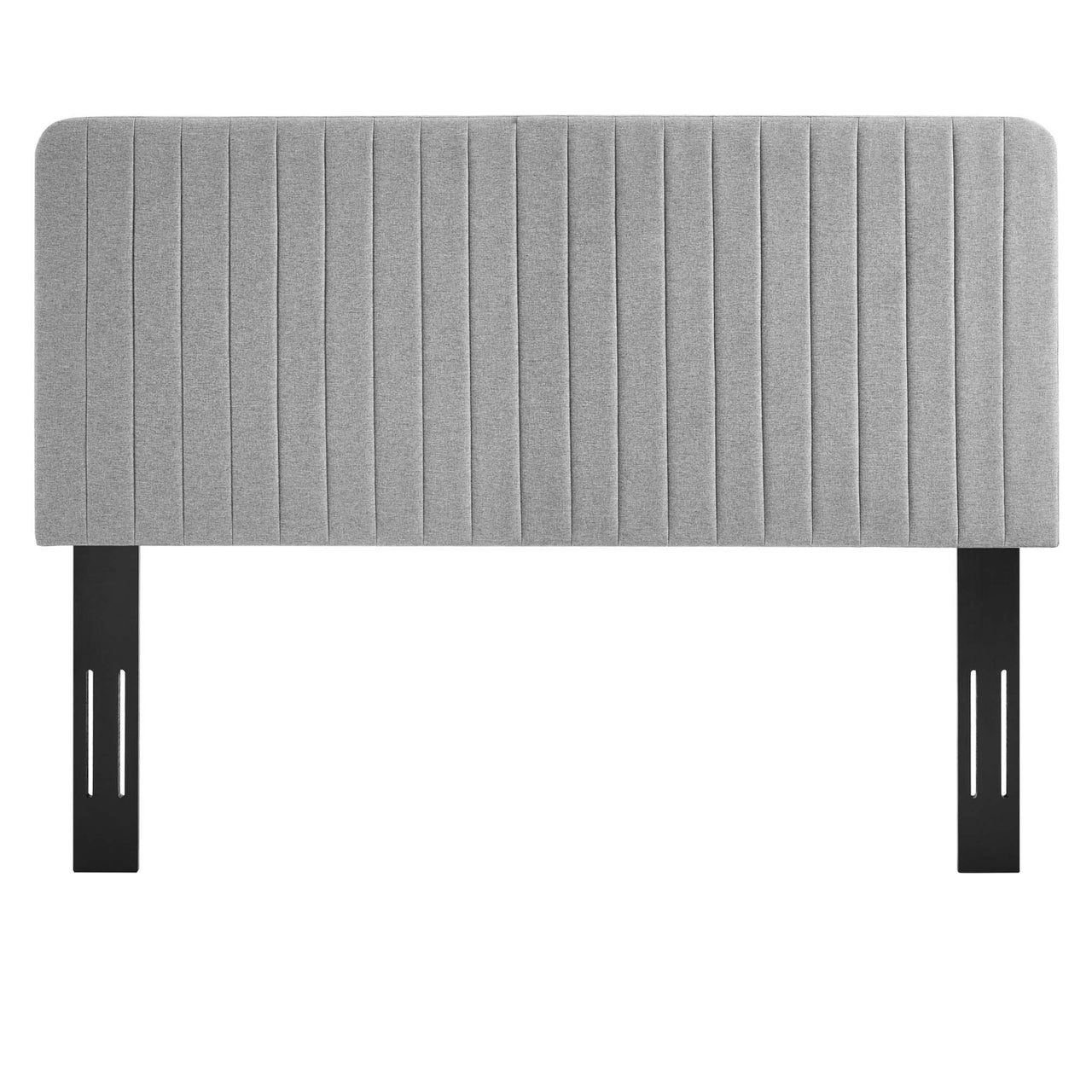 Emara Upholstered Fabric King | California King Headboard, Light Gray