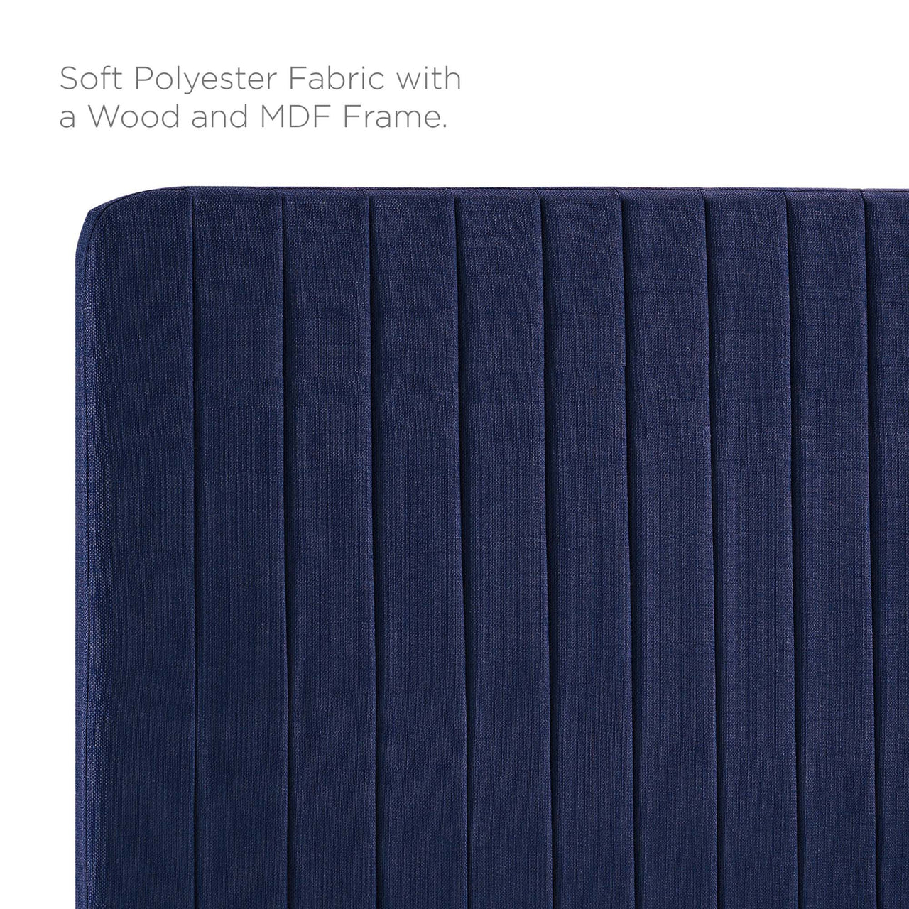 Emara Upholstered Fabric King | California King Headboard, Royal Blue