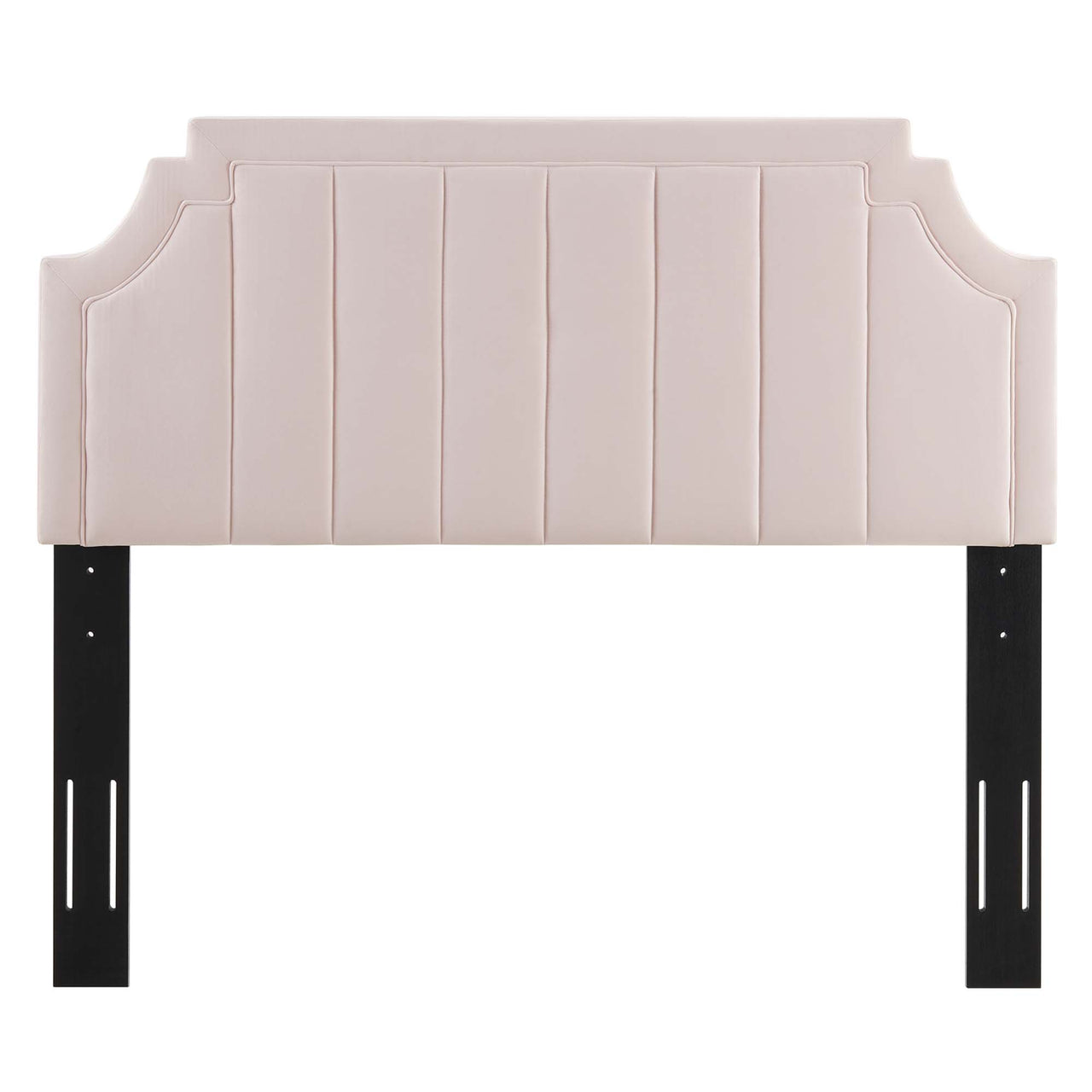 Velena Velvet Twin Headboard, Pink
